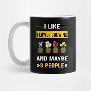 3 People Flower Growing Flowers Gardening Mug